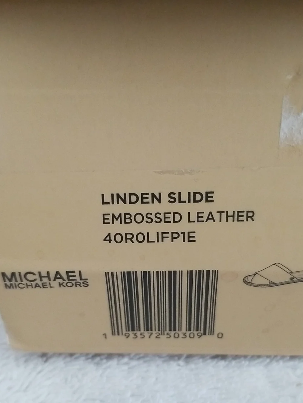 New Michael Kors Linden Croc-Embossed Sandals